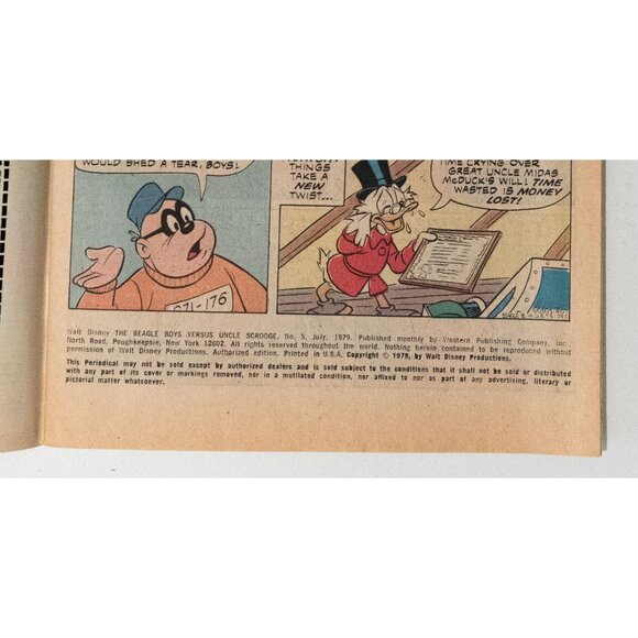 Walt Disney Whitman The Beagle Boys Vs Uncle Scrooge Comic Book 40¢ 1972 - Picture 9 of 13